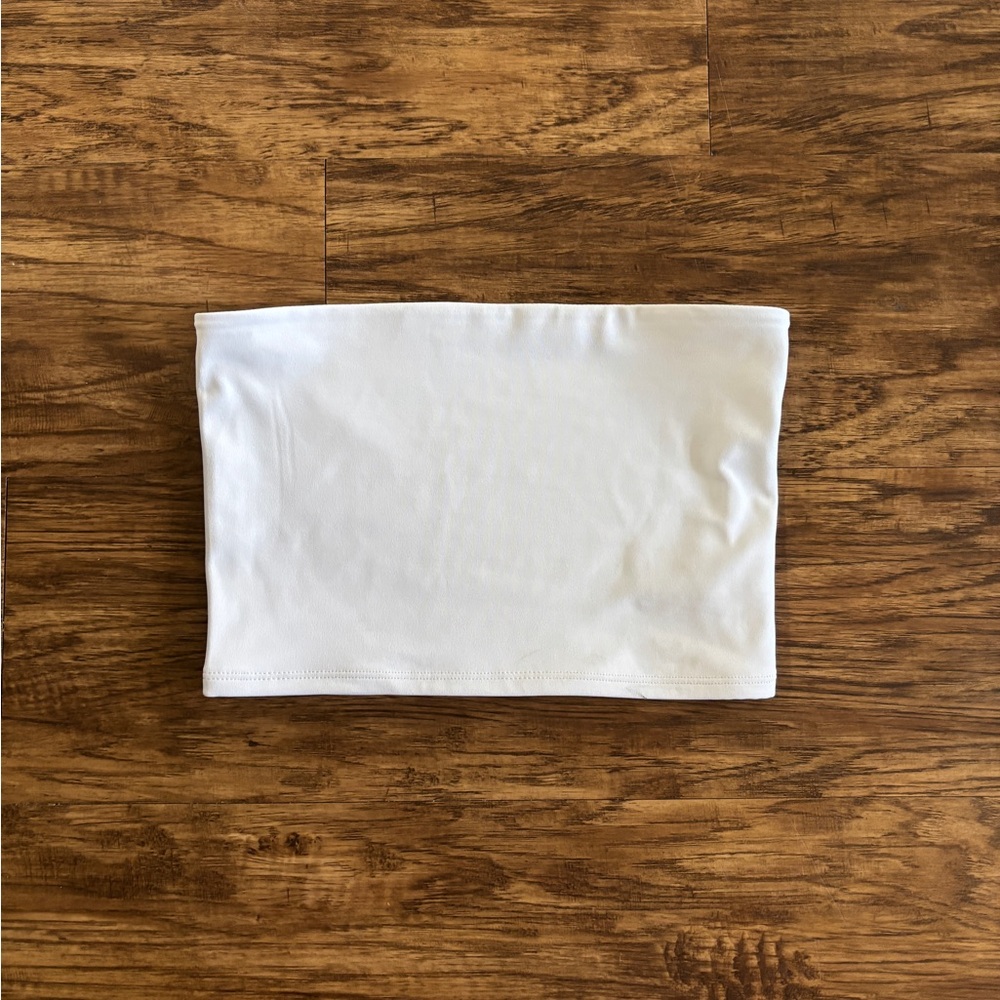 Express White Body Contour Tube Top